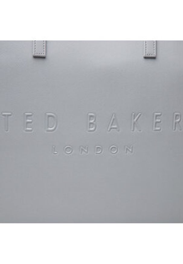 Ted Baker Torebka Soocon 155930 Szary. Kolor: szary. Materiał: skórzane