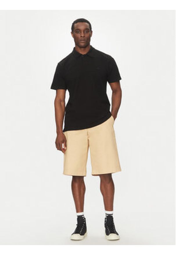Quiksilver Polo EQYKT04375 Czarny Regular Fit. Typ kołnierza: polo. Kolor: czarny. Materiał: bawełna