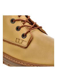 Żółte Trzewiki Artiker Ocieplane Obuwie Damskie. Okazja: na co dzień. Zapięcie: sznurówki. Kolor: żółty. Materiał: skóra. Sezon: zima, jesień. Styl: casual, klasyczny #3