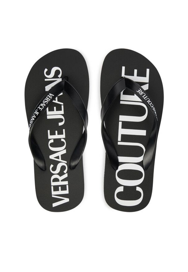 Versace Jeans Couture Japonki 80VA3SQ7 ZSS81 Czarny. Kolor: czarny. Materiał: syntetyk