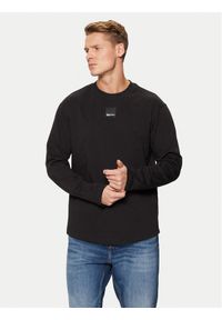 Karl Lagerfeld Jeans Longsleeve A1M17043 Czarny Regular Fit. Kolor: czarny. Materiał: bawełna. Długość rękawa: długi rękaw