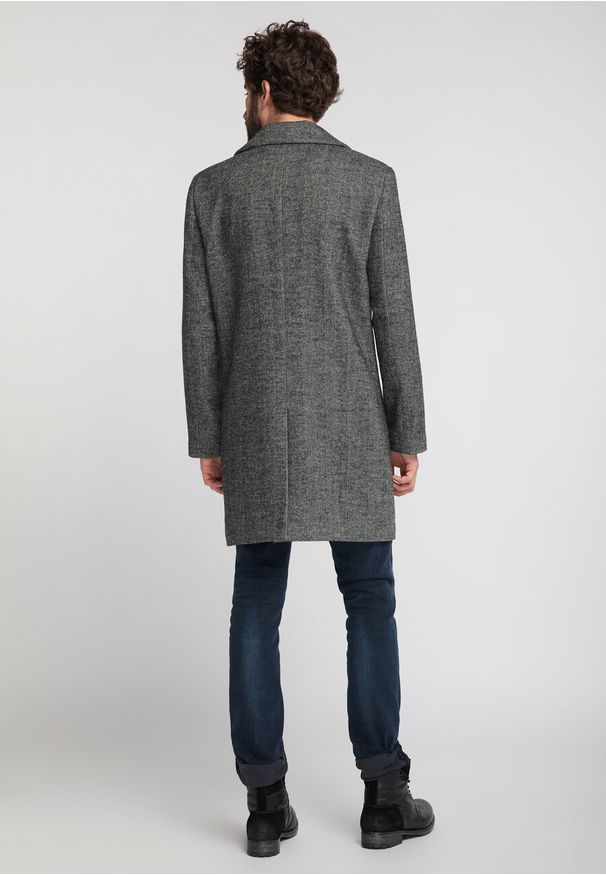 Mustang - MUSTANG David SC Coat MĘSKI PŁASZCZ CAVIAR 1008243 4132