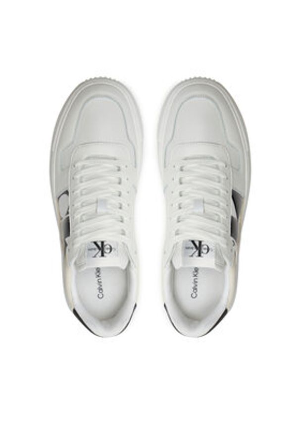 Calvin Klein Jeans Sneakersy Chunky Cupsole Nbs Sens YM0YM00996 Biały. Kolor: biały. Materiał: skóra