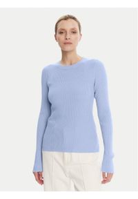 JOOP! Sweter 58 253KN58Karloa 30047481 Błękitny Slim Fit. Kolor: niebieski. Materiał: wiskoza