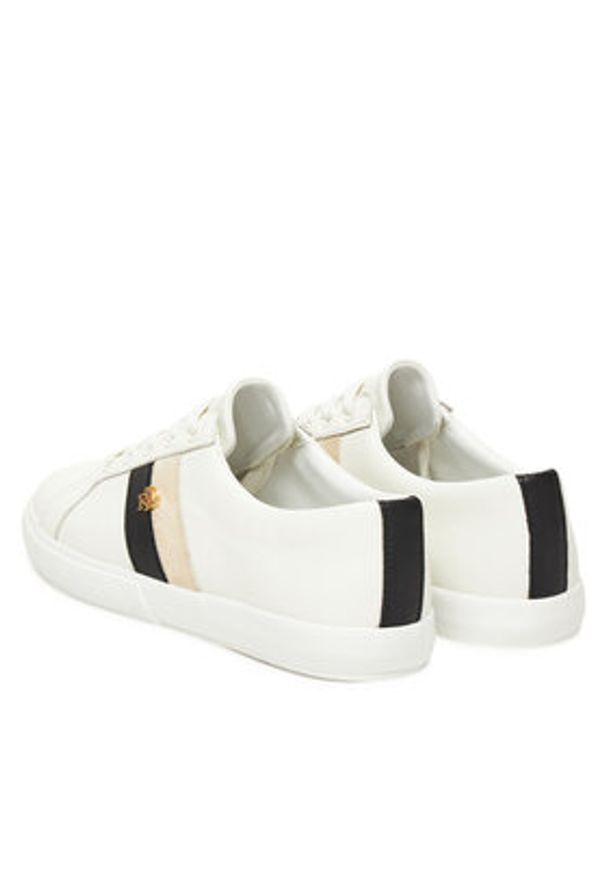 Lauren Ralph Lauren - LAUREN RALPH LAUREN Sneakersy Janson II 802979187001 Biały. Kolor: biały. Materiał: skóra