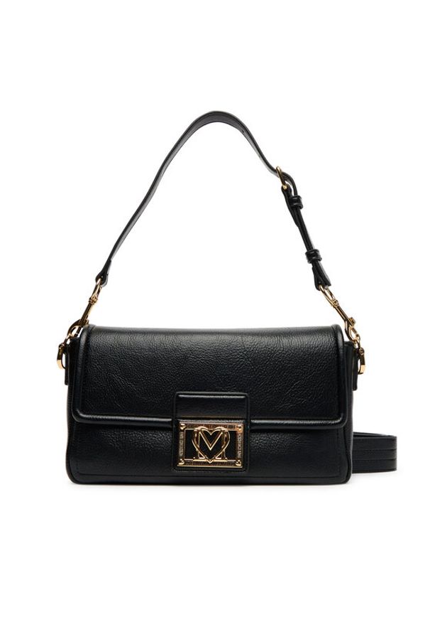 Love Moschino - LOVE MOSCHINO Torebka JC4086PP1NLI0000 Czarny. Kolor: czarny. Materiał: skórzane
