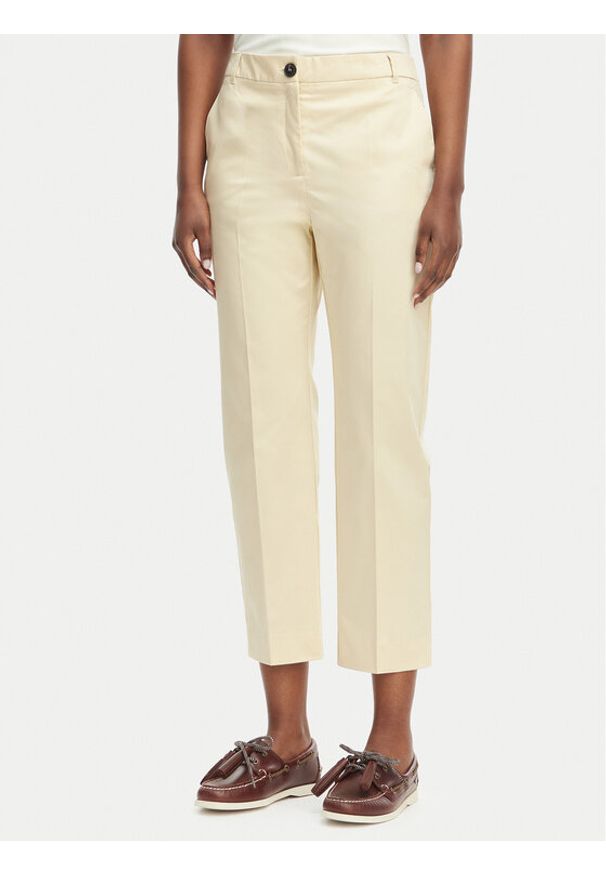 MAX&Co. Spodnie materiałowe Lungo 2616131104200 Beżowy Regular Fit. Kolor: beżowy. Materiał: bawełna