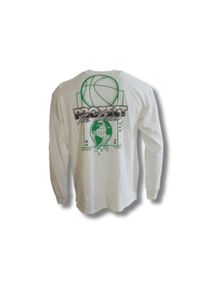 Koszulka Nike NBA Long-Sleeve Max90 T-Shirt. Kolor: biały. Długość rękawa: długi rękaw