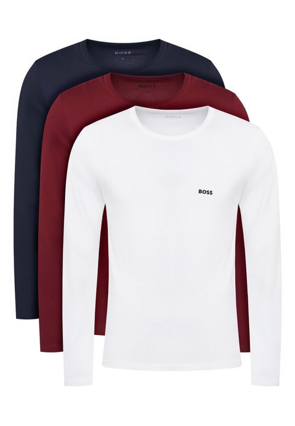 BOSS Komplet longsleeve Classic 50492321 Kolorowy Regular Fit. Materiał: bawełna. Długość rękawa: długi rękaw. Wzór: kolorowy