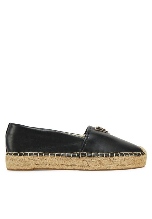 Guess Espadryle FLJLND LEA14 Czarny. Kolor: czarny. Materiał: skóra