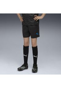 Puma - Młodzieżowe piłkarskie szorty treningowe individualCUP PUMA. Kolor: czarny, niebieski, wielokolorowy, biały. Sport: piłka nożna