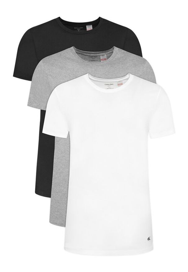 Calvin Klein Underwear Komplet 3 t-shirtów LV00NB4051 Kolorowy Regular Fit. Materiał: bawełna. Wzór: kolorowy