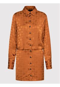 Herskind Sukienka koszulowa Bree 4426876 Brązowy Regular Fit. Kolor: brązowy. Materiał: bawełna. Typ sukienki: koszulowe