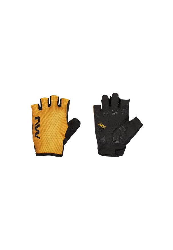 Rękawice rowerowe damskie NORTHWAVE Active Woman żółty. Kolor: brązowy. Sport: kolarstwo