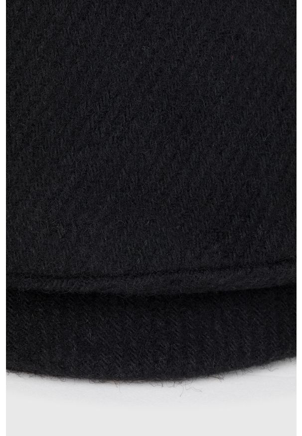 Pako Lorente - PAKO LORENTE – Kaszkiet męski w kolorze czarnym. Kolor: niebieski, czarny. Materiał: poliester, wełna. Wzór: jodełka. Sezon: zima. Styl: elegancki