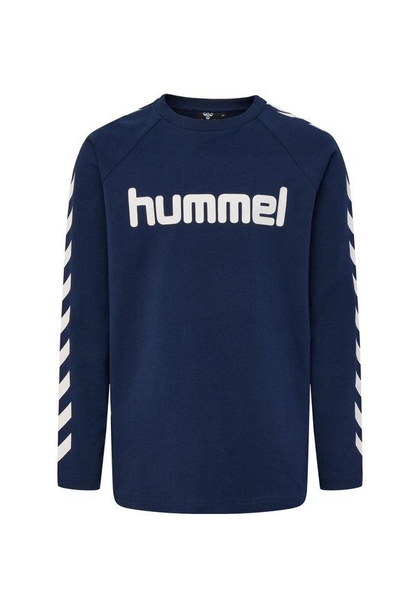 T-shirt chłopięcy Hummel hmlBOYS. Kolor: niebieski. Materiał: bawełna. Długość rękawa: długi rękaw. Sezon: zima