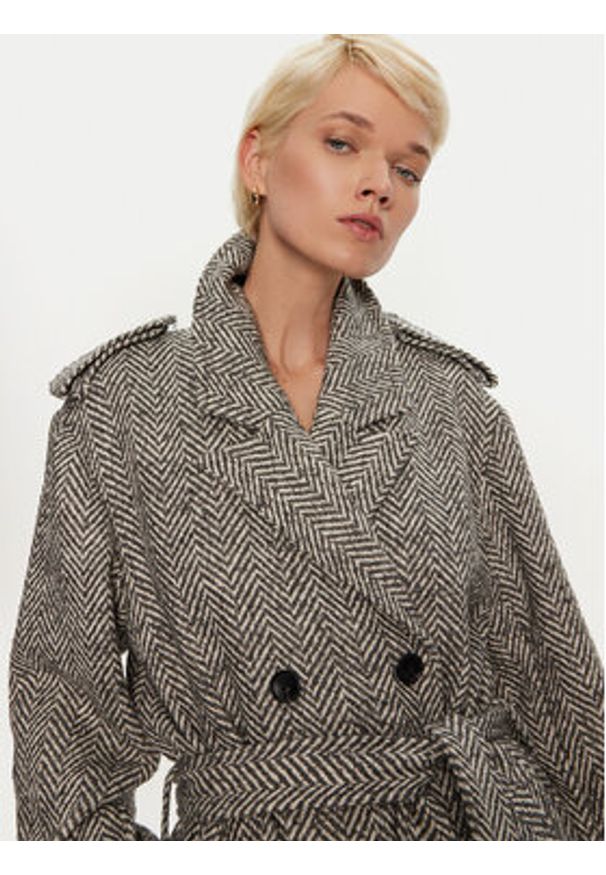 Karen by Simonsen Płaszcz zimowy Ritt 10105110 Szary Regular Fit. Kolor: szary. Materiał: syntetyk. Sezon: zima