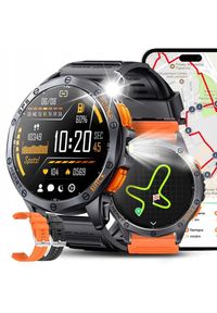 SMARTWATCH męski Rubicon RNCF47 orange z GPS. Rodzaj zegarka: smartwatch