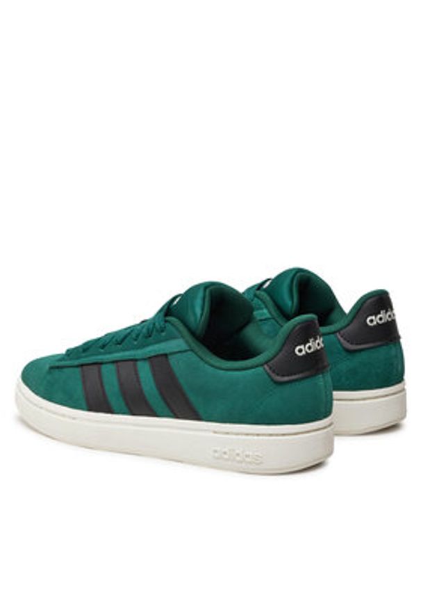 Adidas - adidas Sneakersy Grand Court Alpha IH3847 Zielony. Kolor: zielony. Materiał: zamsz, skóra