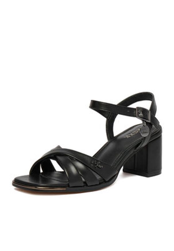 MEXX Sandały EO-WS1161-01 Czarny. Kolor: czarny. Materiał: skóra