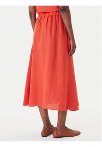 Marella Spódnica trapezowa Biada 2615101082 Czerwony Regular Fit. Kolor: czerwony. Materiał: len #4
