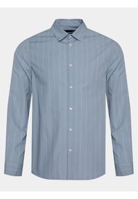 Sisley Koszula 5B8SSQ03A Niebieski Regular Fit. Kolor: niebieski. Materiał: bawełna #1