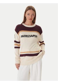 Patrizia Pepe Sweter 2K0352/K298-YA34 Écru Regular Fit. Materiał: syntetyk