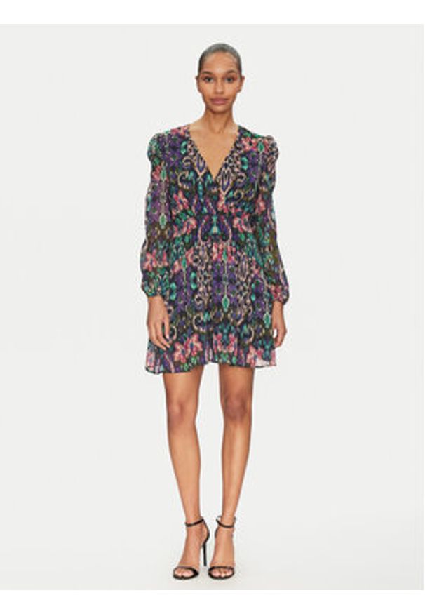 Morgan Sukienka codzienna 251-RABIL.F Kolorowy Regular Fit. Okazja: na co dzień. Materiał: syntetyk. Wzór: kolorowy. Typ sukienki: proste. Styl: casual