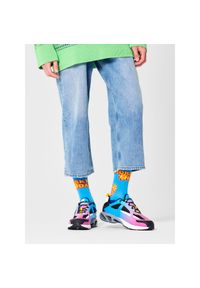 Happy-Socks - Skarpety wysokie unisex Happy Socks. Kolor: niebieski #1