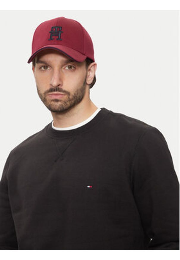 TOMMY HILFIGER - Tommy Hilfiger Bluza Essential MW0MW37232 Czarny Regular Fit. Kolor: czarny. Materiał: syntetyk