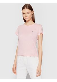 Guess T-Shirt Logo Baby W0GI64 R9I50 Różowy Regular Fit. Kolor: różowy. Materiał: bawełna