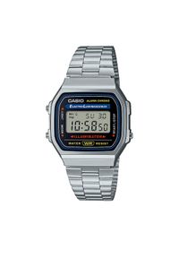 Casio Zegarek Vintage A168WA-1YES Srebrny. Kolor: srebrny. Styl: vintage