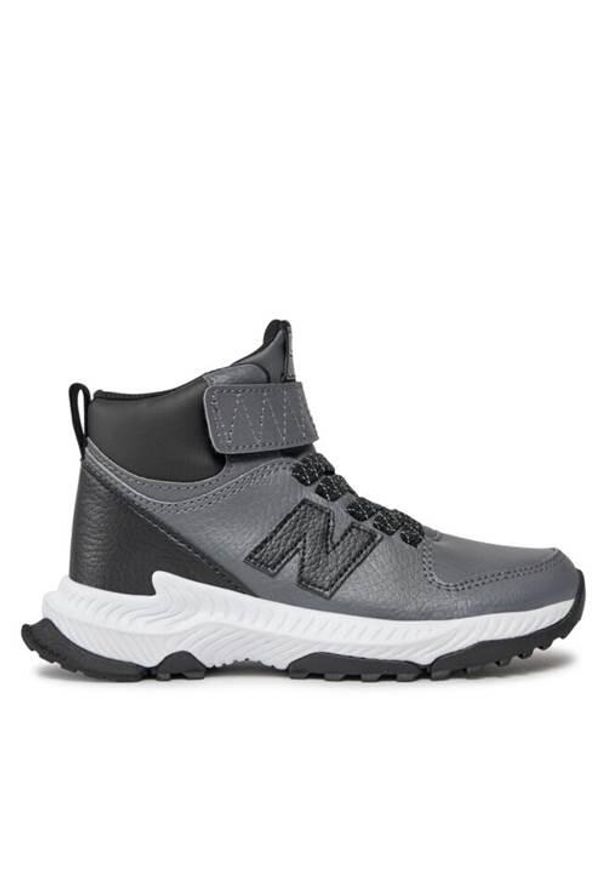 Buty do chodzenia dla dzieci New Balance PT800TG3. Kolor: szary. Materiał: materiał, syntetyk, skóra. Szerokość cholewki: normalna. Sport: turystyka piesza