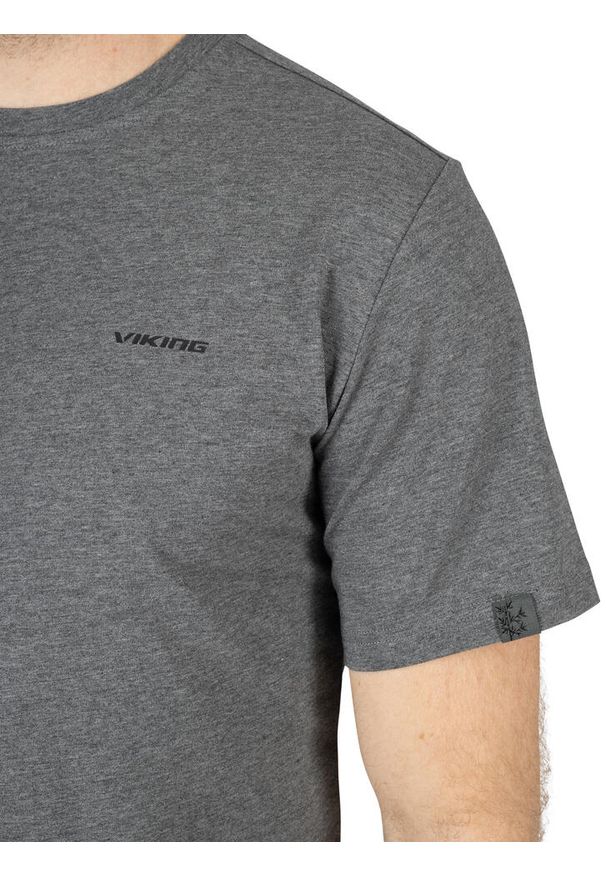 T-shirt męski Viking Bamboo Harvi Man. Kolor: szary. Sport: turystyka piesza