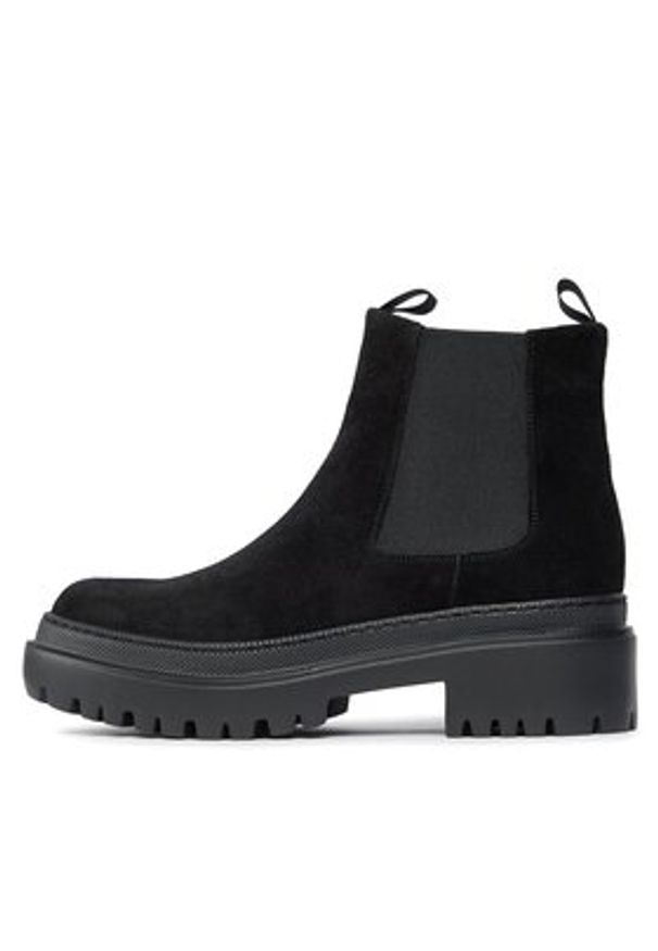 Pollini Sztyblety SA21204G0HTI0000 Czarny. Kolor: czarny. Materiał: zamsz, skóra
