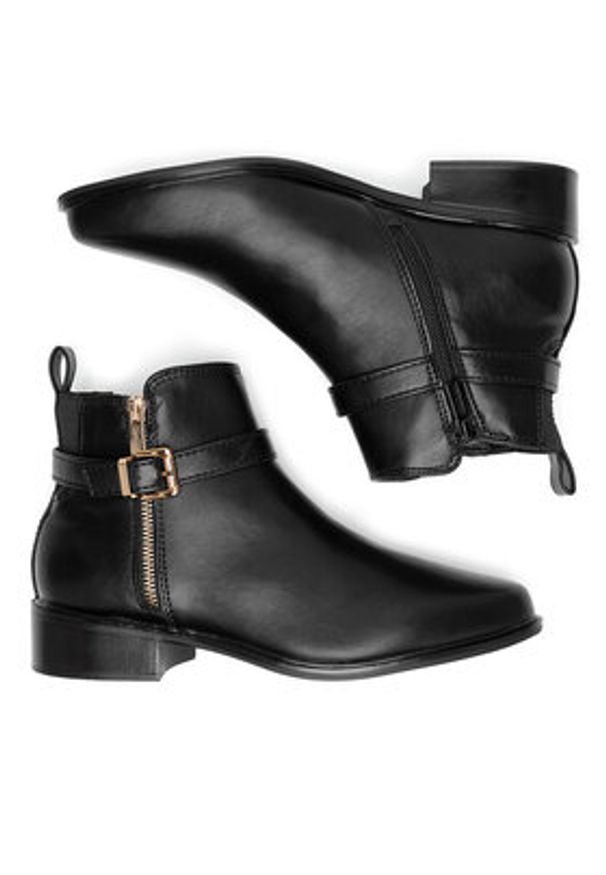 Clara Barson Botki WYL4016-1 Czarny. Kolor: czarny. Materiał: materiał