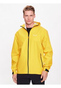 Salewa Kurtka przeciwdeszczowa Puez 28615 Żółty Regular Fit. Kolor: żółty. Materiał: syntetyk