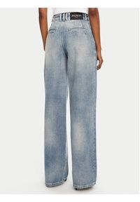 Balmain Jeansy DF0ML095DF17 Niebieski Loose Fit. Kolor: niebieski
