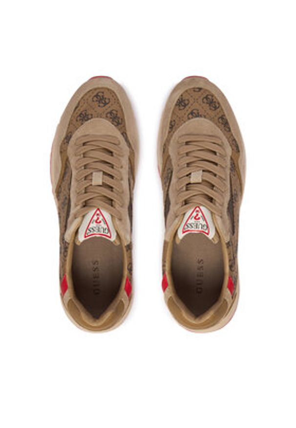 Guess Sneakersy 180542 Beżowy. Kolor: beżowy. Materiał: materiał