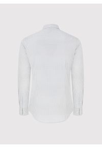 Pako Lorente - PAKO LORENTE - Biała koszula męska w mikrowzór. Kolor: biały. Materiał: bawełna, elastan. Długość rękawa: długi rękaw. Długość: długie #8