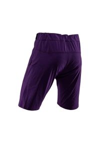 Spodenki rowerowe (+spodenki kolarskie z pampersem w zestawie) LEATT Shorts MTB. Kolor: fioletowy. Sport: kolarstwo
