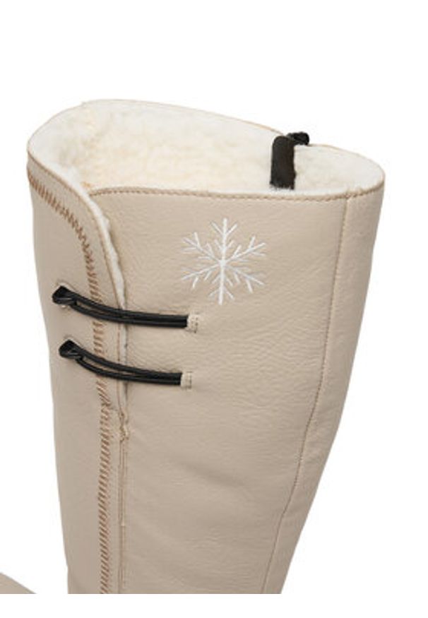 Rieker Kozaki CEO-79952-60 Beżowy. Kolor: beżowy. Materiał: materiał