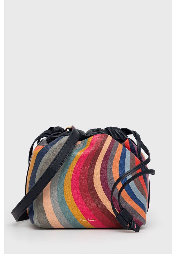 Paul Smith torebka skórzana. Materiał: skórzane. Rodzaj torebki: na ramię