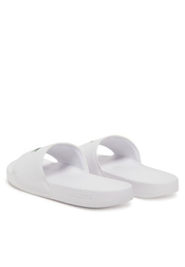 Lacoste Klapki Serve Sliders 7-49CMA0041 Biały. Kolor: biały. Materiał: skóra