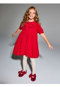 Sinsay - Sukienka babydoll z motywem świątecznym - czerwony. Kolor: czerwony. Styl: wizytowy #1