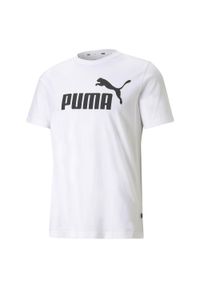 Puma - Męska koszulka z logo Essentials PUMA White. Kolor: biały. Materiał: materiał. Sport: joga i pilates #1