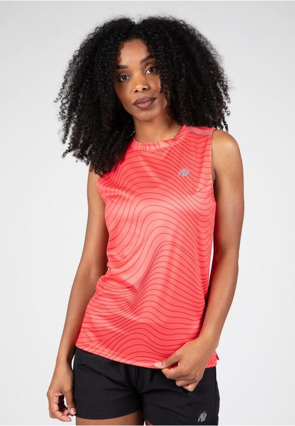 GORILLA WEAR - Mokena Top bez rękawów - Czerwony. Kolor: czerwony. Długość rękawa: bez rękawów. Sport: fitness