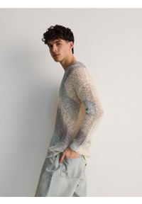 Reserved - Wzorzysty sweter - wielobarwny. Materiał: bawełna #1