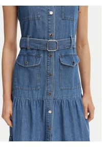 Morgan Sukienka jeansowa 251-RNAUTICA Niebieski Regular Fit. Kolor: niebieski. Materiał: bawełna #2