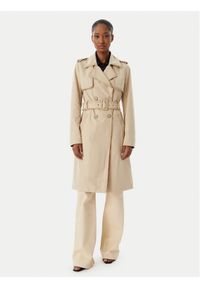 Guess Trencz W5RL14 WGWD2 Beżowy Regular Fit. Kolor: beżowy. Materiał: syntetyk #1